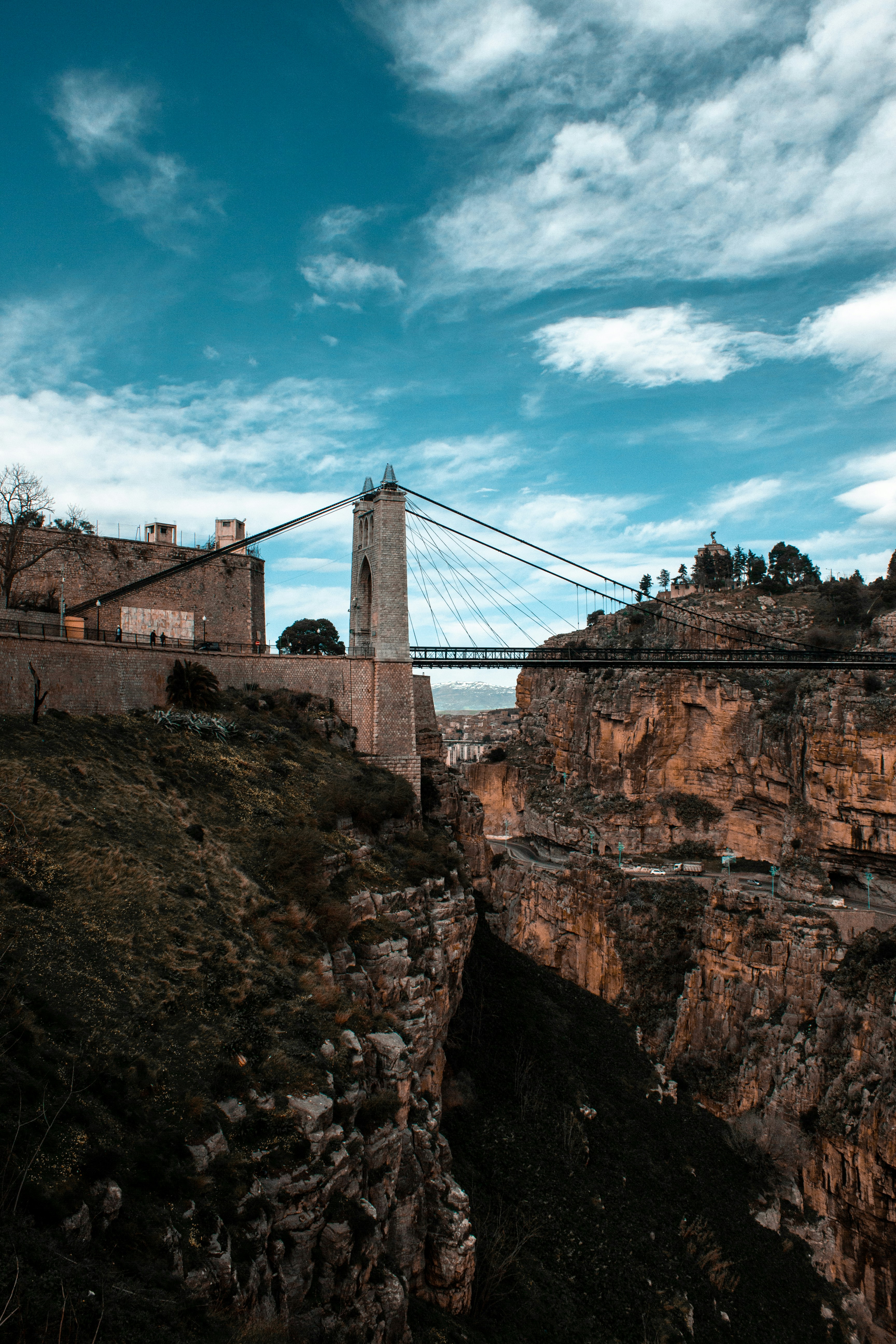Scenic Algerian landscape at golden hour