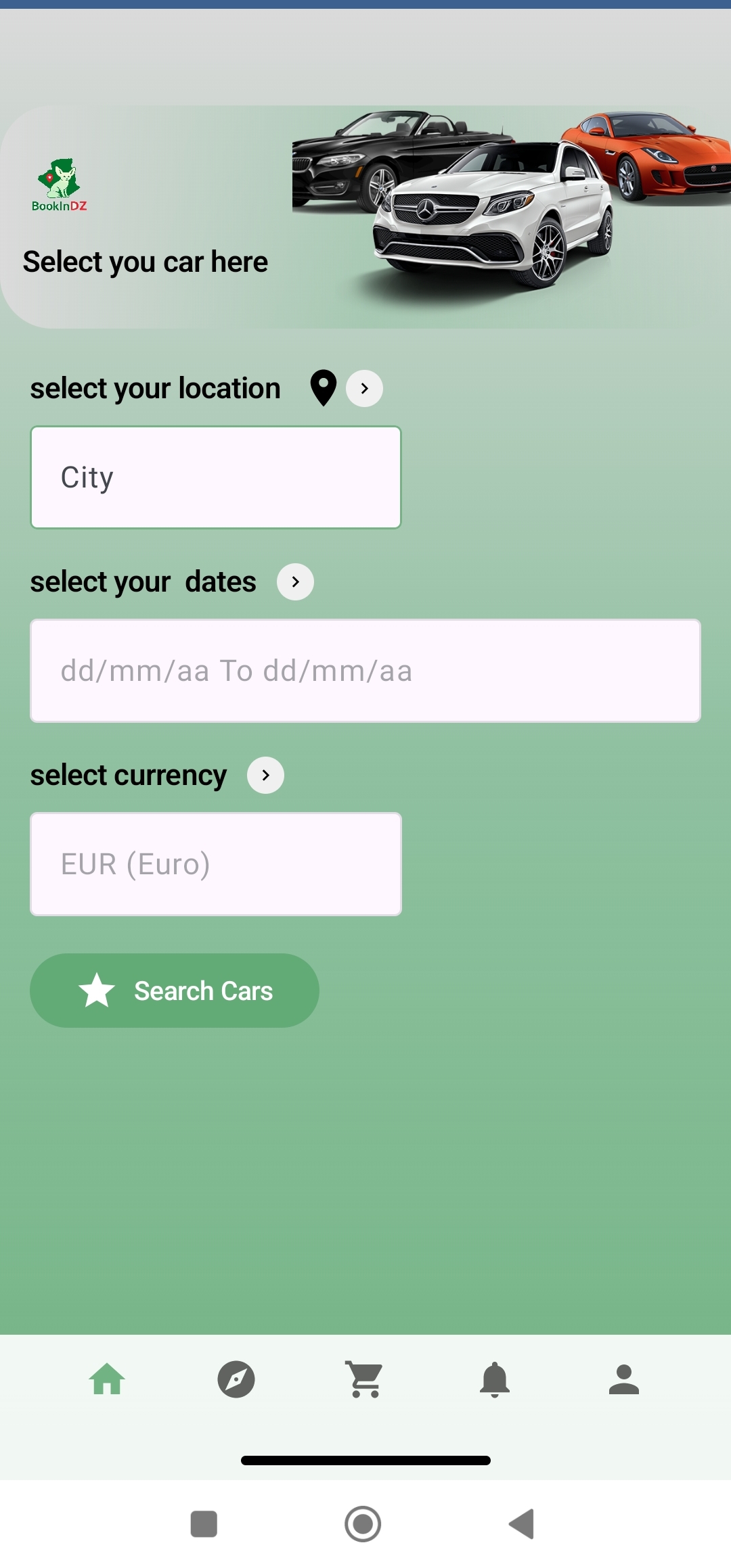 Recherche de voitures BookInDZ