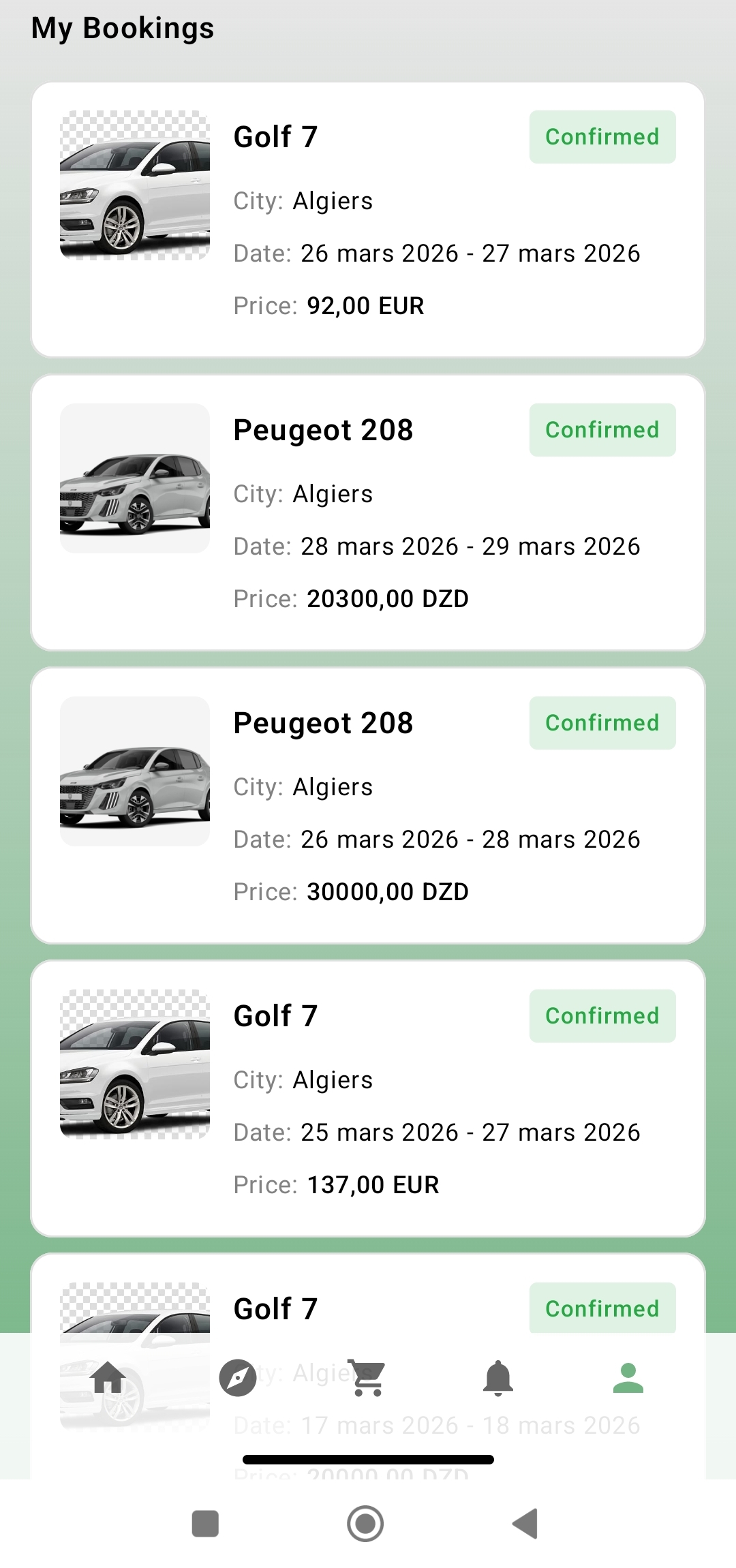 حجوزاتي BookInDZ